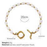 color: SL382WEG Freshwater Pearl Bracelet