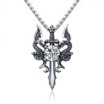 color: White Rhinestone + Stainless Steel Chain