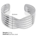 color: SZ142 Silver Bangle