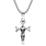 color: Skull Cross + Stainless Steel Chain