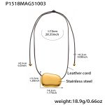 color: P1518-Gold Necklace -72cm