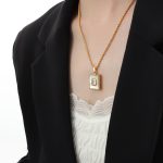 color: P1563-Gold Necklace -50cm