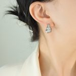 color: F701-Steel Color Earrings