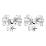 color: Bow Stud Earrings Steel Color MS-439