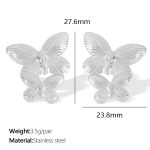 color: EH755 Silver Earrings