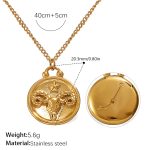 color: XL769G6 Gold Necklace