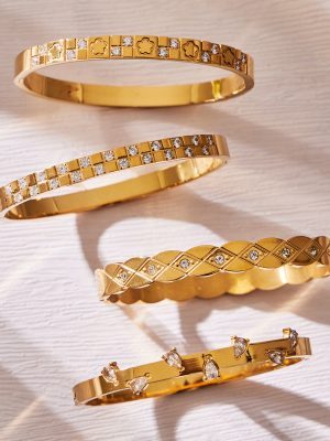 Flash 5A Water Drop Zircon Geometric Buckle Bracelet Ins Diamond Bracelet Combination