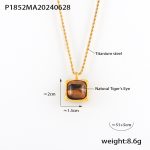 color: P1852-Gold Necklace