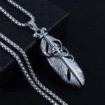 color: Skull Leaf + Stainless Steel Chain
