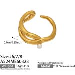 color: A524-Gold Ring / size: US 6