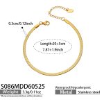 color: S086-Gold Jewelry Clasp 20+5cm