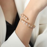 color: Z233-Yellow Zircon Gold Bangle