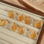 Fashionable Diamond Wings Earrings Exquisite High-Grade Light Luxury Versatile Earrings