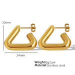 color: EH253 Gold Earrings