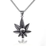 color: Skull Leaf + Stainless Steel Chain