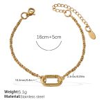 color: SL329G Gold Bracelet