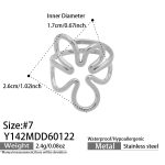 color: Y142-Steel Color Ring / size: US 7