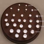 Super Flash 5A Zircon Stud Earrings for Women Loose Diamond Rhinestones Ear Bone Stud Light Luxury Ear-Caring Petite Earrings