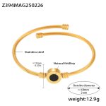 color: Z394-Gold Bangle 68CM