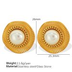 color: EH404 Gold Earrings