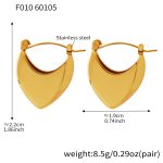 color: F010-Gold Earrings