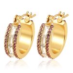 color: B Round & Square Stones Pink Color -1