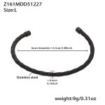 color: Z161-Black Bangle -L