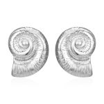 color: Conch Earrings Steel Color MS-414