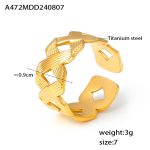color: A472-Gold Ring / size: US 7