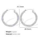 color: EH370 Small Silver Earrings
