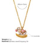 color: XL885WEG White Enamel Necklace