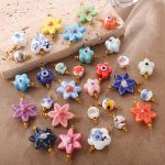 Colorful Ceramic Pendant Collection Devil Eye Flower Blue and White Porcelain Love Heart Multi-Shape DIY Handmade Jewelry Accessories