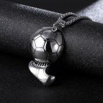 2026 New Stainless Steel Chain World Cup Football Necklace Simple Domineering Sports Men Pendant