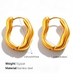 color: EH1402GL Large Earrings