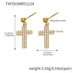 color: TXF503-Gold Earrings