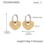color: F621-Two-tone Gold Earrings
