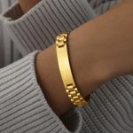 color: NE017-Gold Bracelet -20cm
