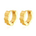 color: Concave-convex Gear Earrings Gold MS-722