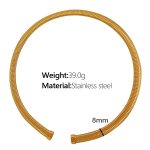 color: 8mm Width XL44 Gold