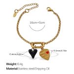 color: SL312CRG Multi-charm Bracelet