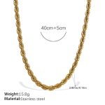 color: XL104G3.9MM Twist Chain