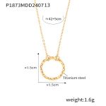 color: P1873-Gold Necklace