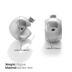 color: EH1398S Silver Earrings