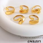 color: A156-Steel Color Ring / size: US 7