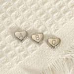Ornament DIY Stainless Steel Double-Sided Love 26 English Letters Accessories Perforated Pendant Aperture 2. 0mm