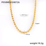 color: TXP058-Gold Necklace