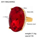 color: A911-Red Color Ring / size: US 6