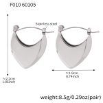 color: F010-Steel Color Earrings
