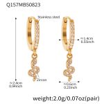color: Q157-Gold Earrings