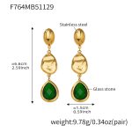 color: F764-Green Color Earrings